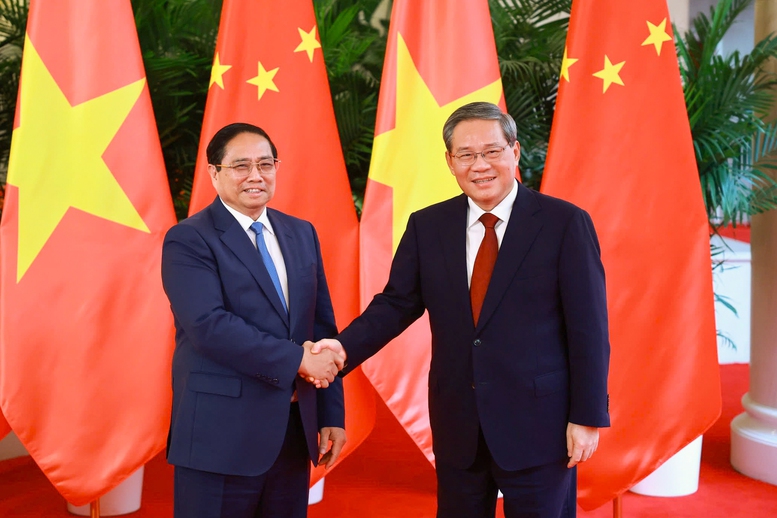 Thủ tướng Chính phủ Phạm Minh Chính hội đàm với Thủ tướng Quốc vụ viện Trung Quốc Lý Cường
